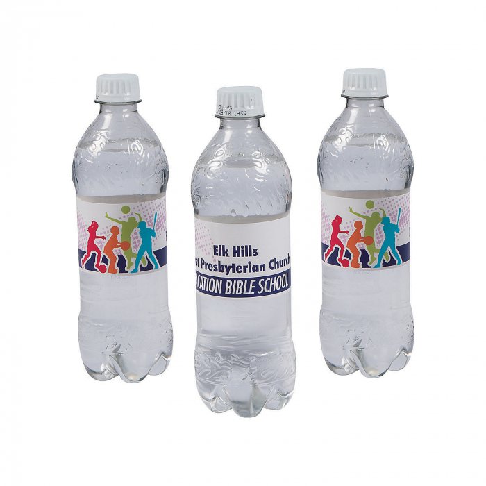 Personalized Sports VBS Water Bottle Labels (50 Piece(s))