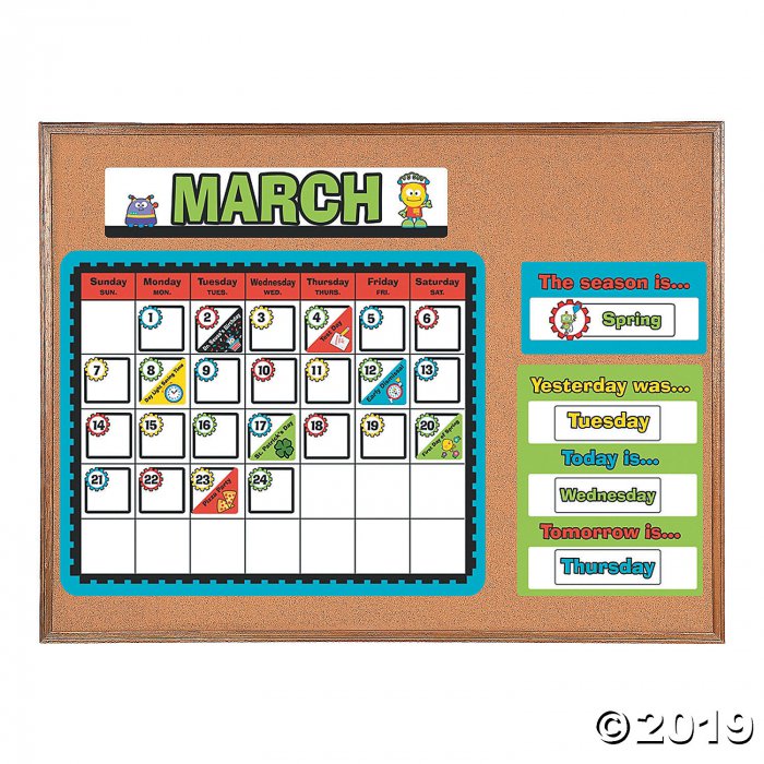 Robots & Gears Bulletin Board Calendar (1 Set(s))