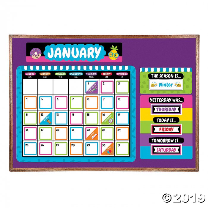 Funtastic Food Friends Bulletin Board Calendar (1 Set(s))