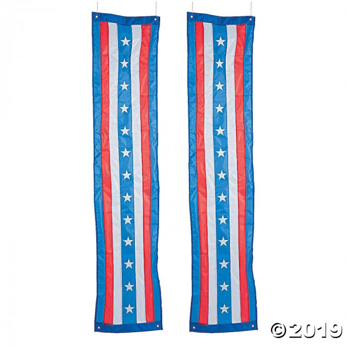 Cloth Patriotic Pillar Bunting (1 Set(s))