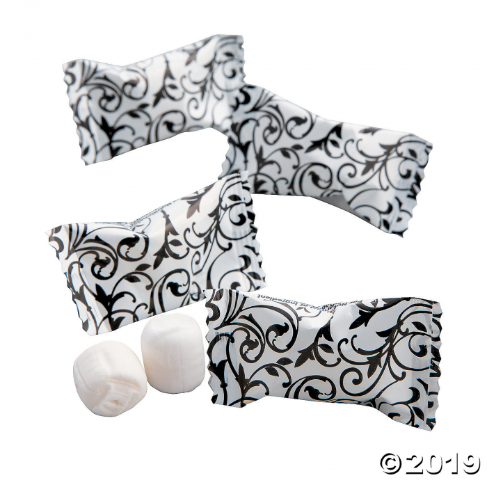 Black & White Wedding Buttermints (108 Piece(s))