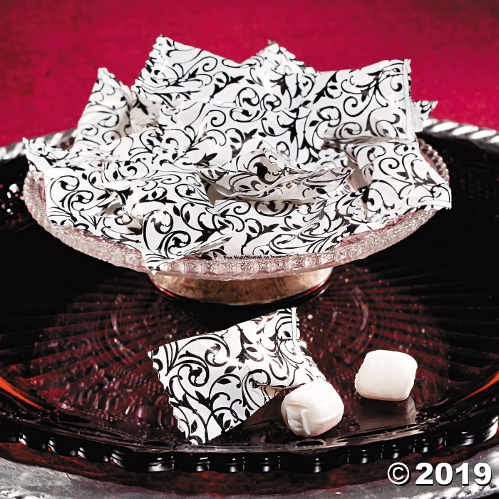 Black & White Wedding Buttermints (108 Piece(s))