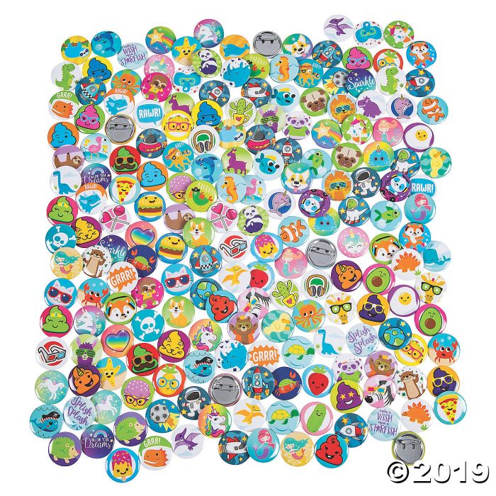 Mega Fun Mini Button Assortment (200 Piece(s)) Mega Fun Mini Button Assortment (200 Piece(s))