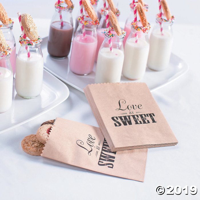 Love is Sweet Treat Bags (50 Piece(s))