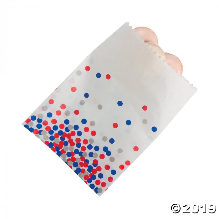 Patriotic Confetti Treat Bags (50 Piece(s))