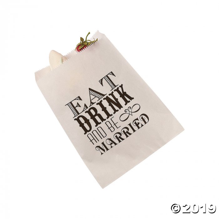 Eat, Drink & Be Married Treat Bags (50 Piece(s))