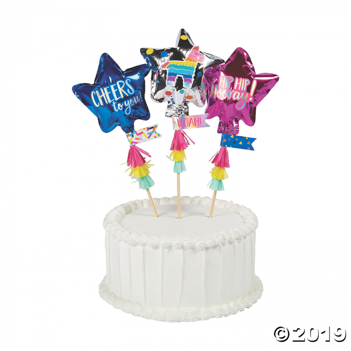 Mini Balloon Cake Toppers (3 Piece(s))