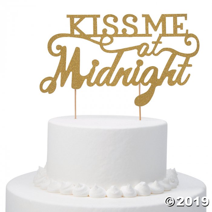 Kiss Me at Midnght Cake Topper (1 Piece(s))