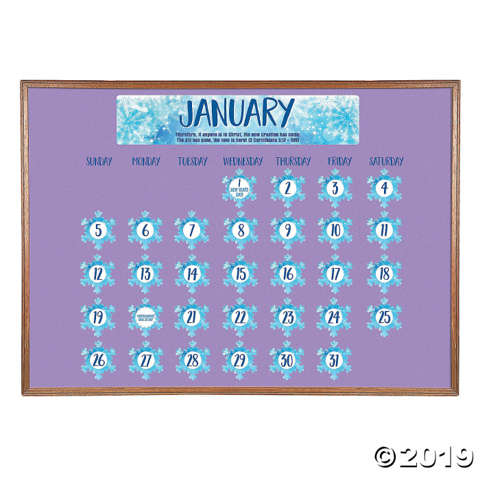 Religious Classroom Bulletin Board Calendar (1 Set(s))