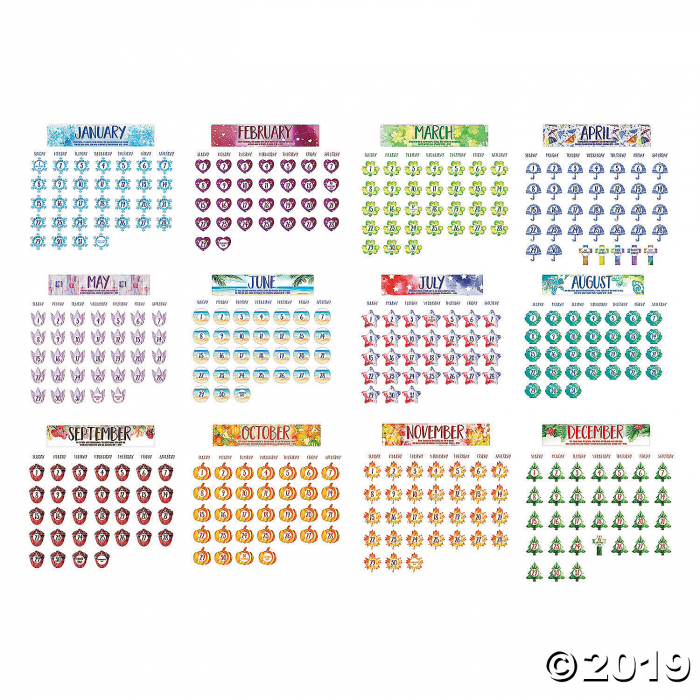 Religious Classroom Bulletin Board Calendar (1 Set(s))