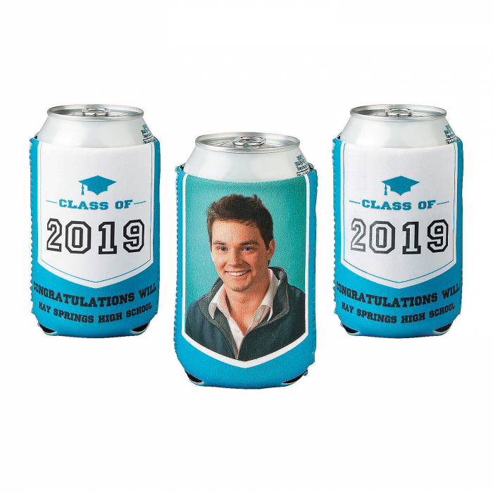 Graduation Custom Photo Premium Can Coolers (Per Dozen)