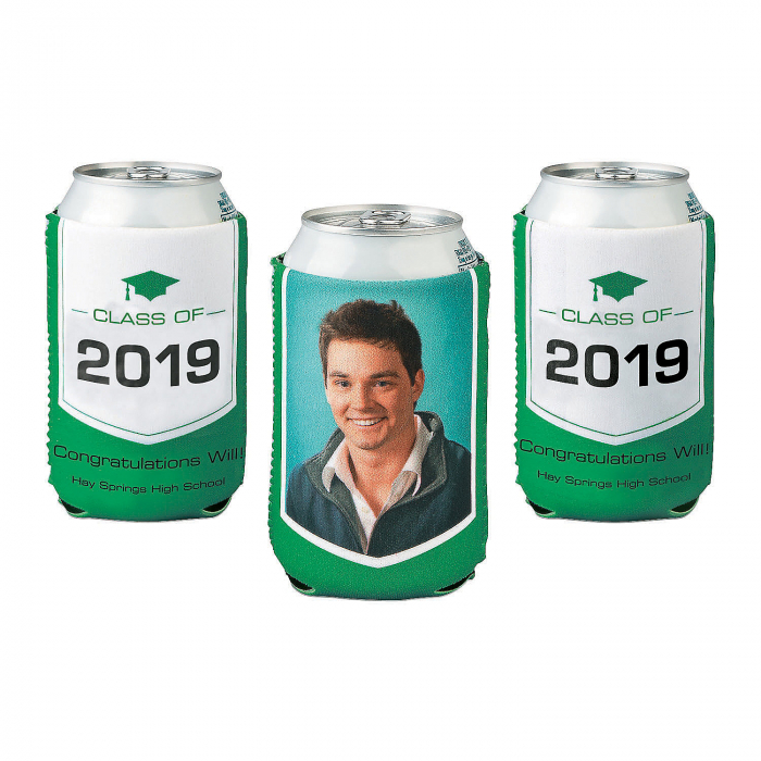 Graduation Custom Photo Premium Can Coolers (Per Dozen)
