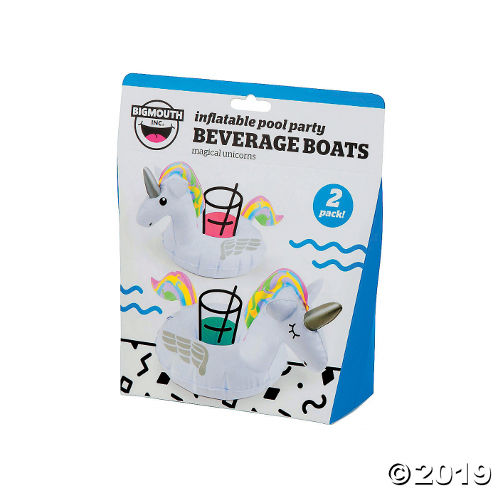 Inflatable BigMouth® Unicorn Beverage Boats (1 Set(s))