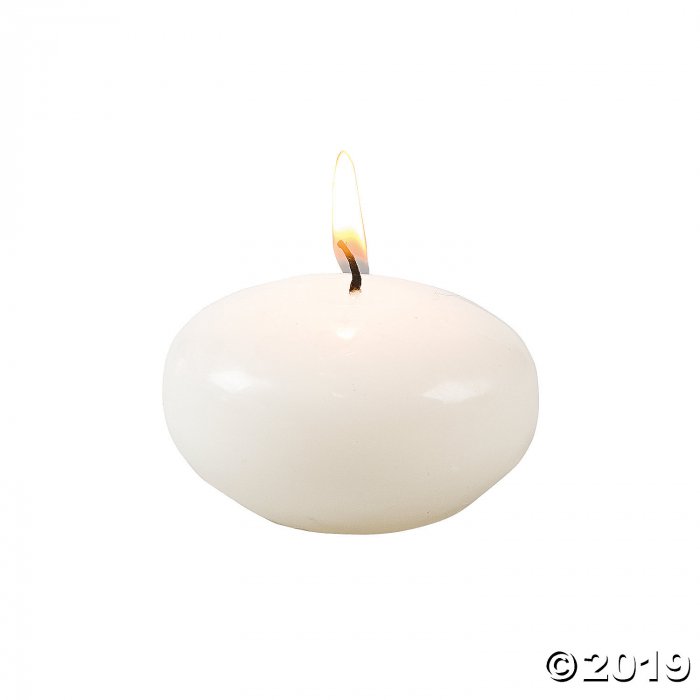 White Floating Candles (Per Dozen)