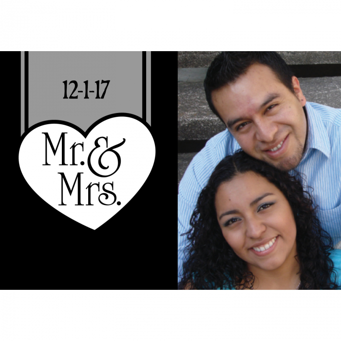 Custom Photo Mr. & Mrs. Wedding Votive Candle Holders (Per Dozen)