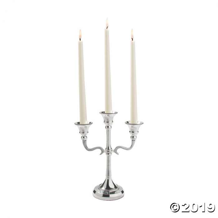 Silver Three Arm Candelabra (1 Piece(s))
