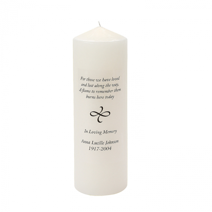 Personalized Memorial Verse Candle | GlowUniverse.com