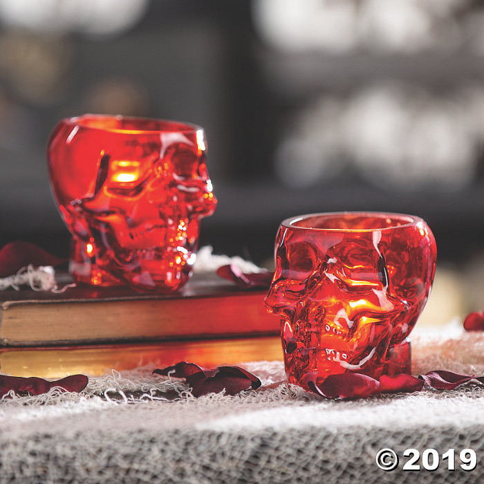 Gothic Skull Votive Candle Holder Halloween Decorations (1 Set(s))