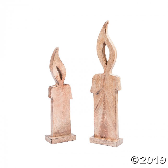 Wood Christmas Candles (1 Set(s))