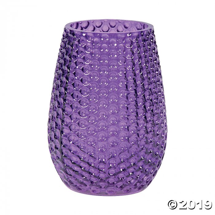 Purple Textured Glass Vase (1 Piece(s))