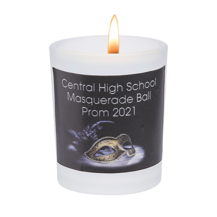 Personalized Masquerade Ball Votive Candle Holders (Per Dozen)