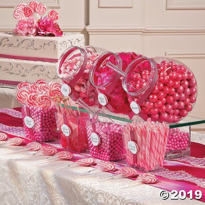 Pink Candy Buffet Assortment (1600 Piece(s))