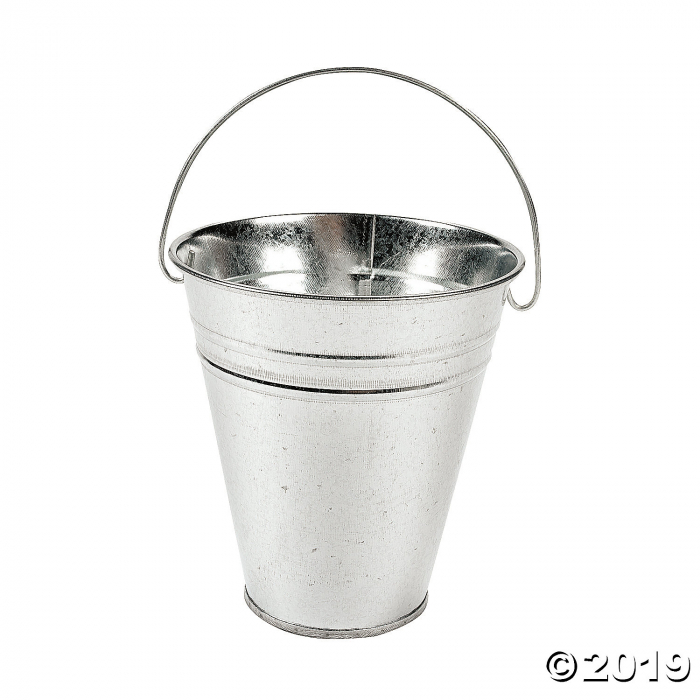 Medium Galvanized Metal Pails (Per Dozen)