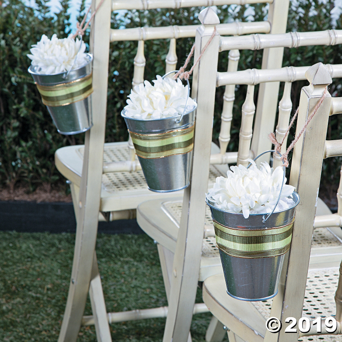 Medium Galvanized Metal Pails (Per Dozen)