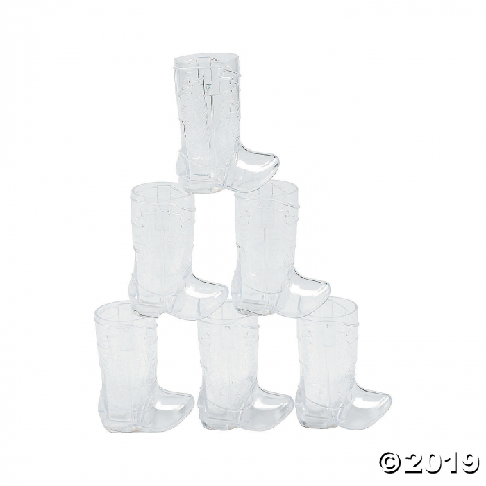 Mini Plastic Boot Glasses (Per Dozen)