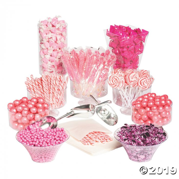 Light Pink Plastic Candy Scoop • Candy Buffet Supplies • Bulk