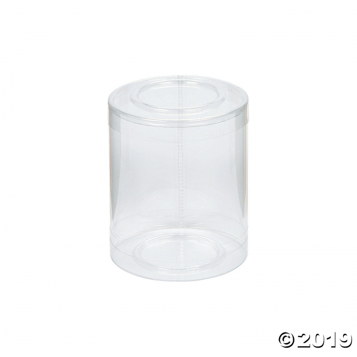 Clear Cylinder Boxes (Per Dozen)