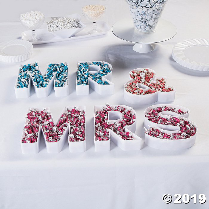 Mr. & Mrs. Candy Buffet Containers (1 Set(s))