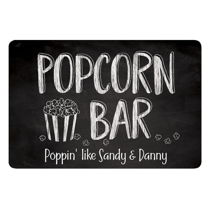 Personalized Popcorn Bar Sign (1 Piece(s))