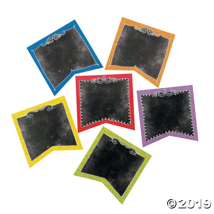 Chalkboard Pennant Bulletin Board Cutouts (36 Piece(s))