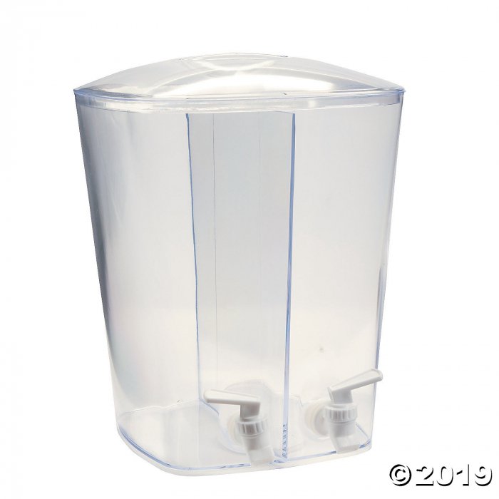 Clear Plastic Divided Drink Dispenser