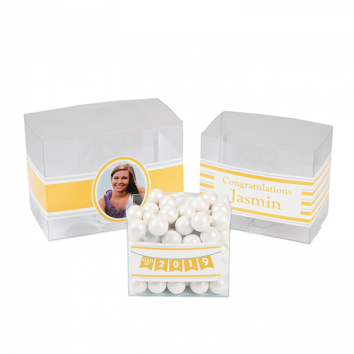 Graduation Custom Photo Rectangle Candy Buckets (6 Piece(s))