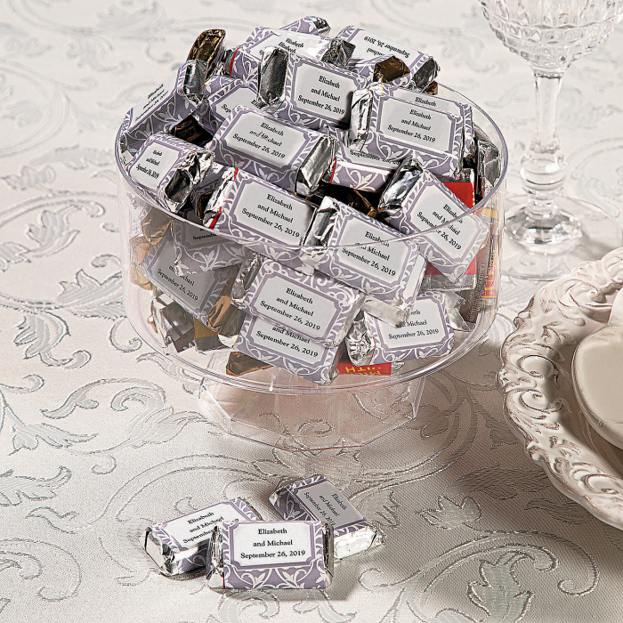 Personalized Scrollwork Mini Candy Bar Sticker Labels (30 Piece(s))