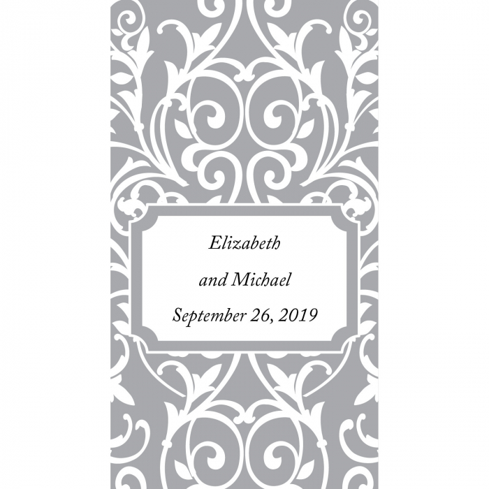 Personalized Scrollwork Mini Candy Bar Sticker Labels (30 Piece(s))
