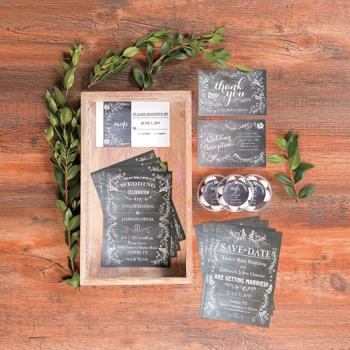 Personalized Chalkboard Floral Wedding Thank You Stickers (144 Piece(s))