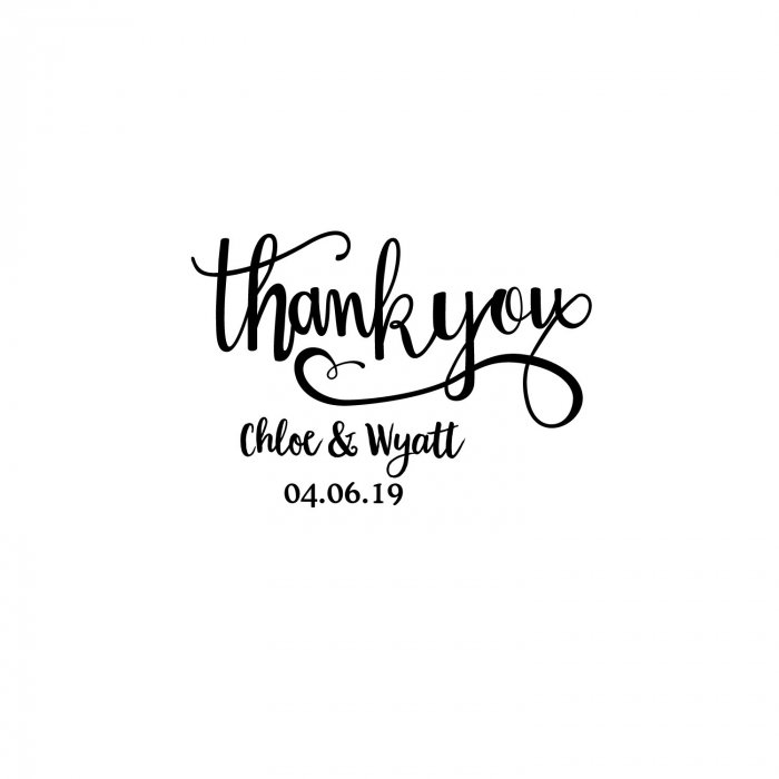 Personalized Thank You Mini Candy Bar Sticker Labels (30 Piece(s))