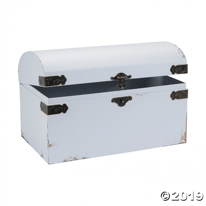 White Distressed Vintage Wedding Card Box (1 Piece(s))