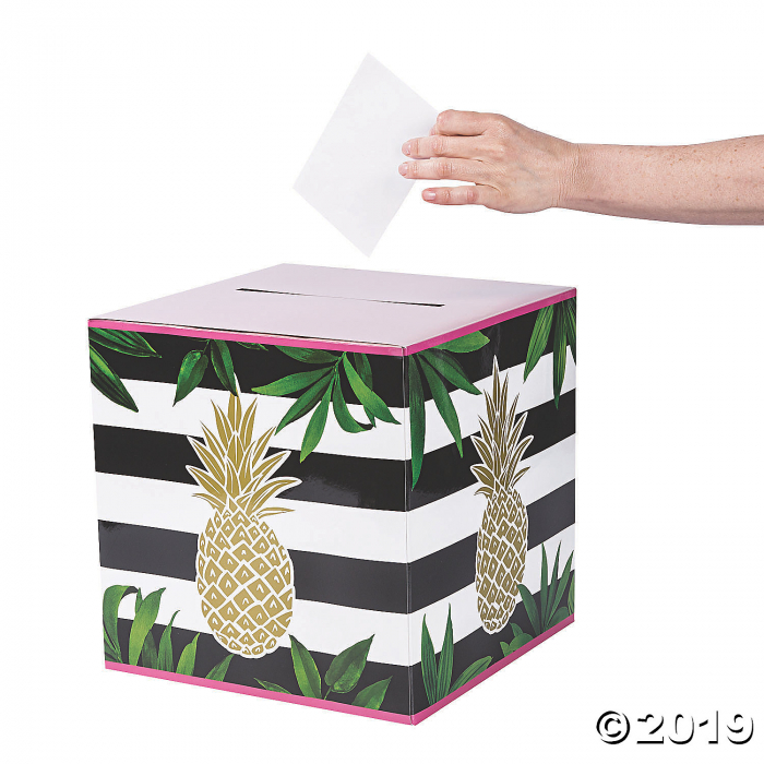 Gold Pineapple Card Box (1 Piece(s))