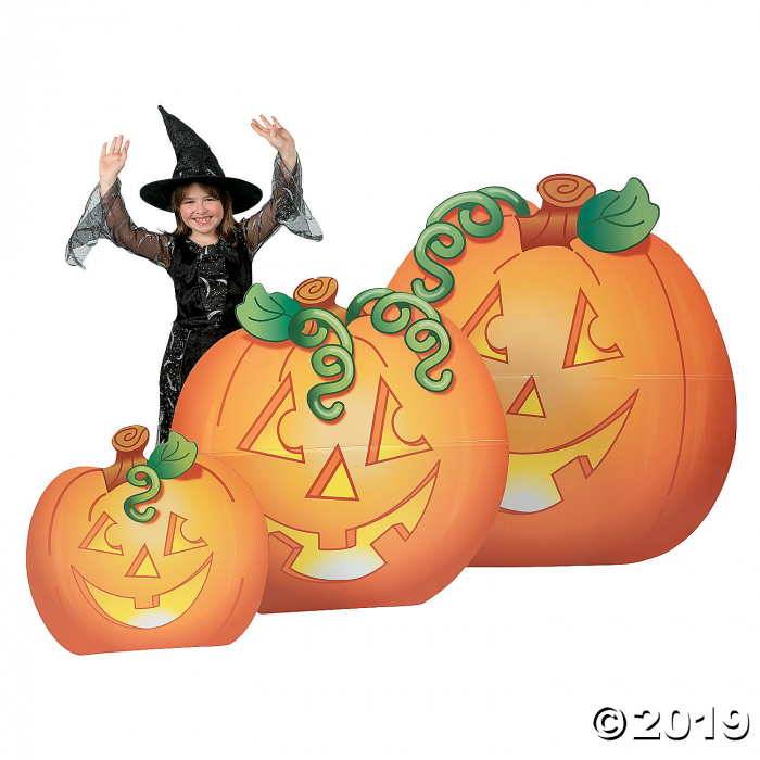 Jack-O-Lantern Cardboard Stand-Ups Halloween Decorations (1 Set(s))