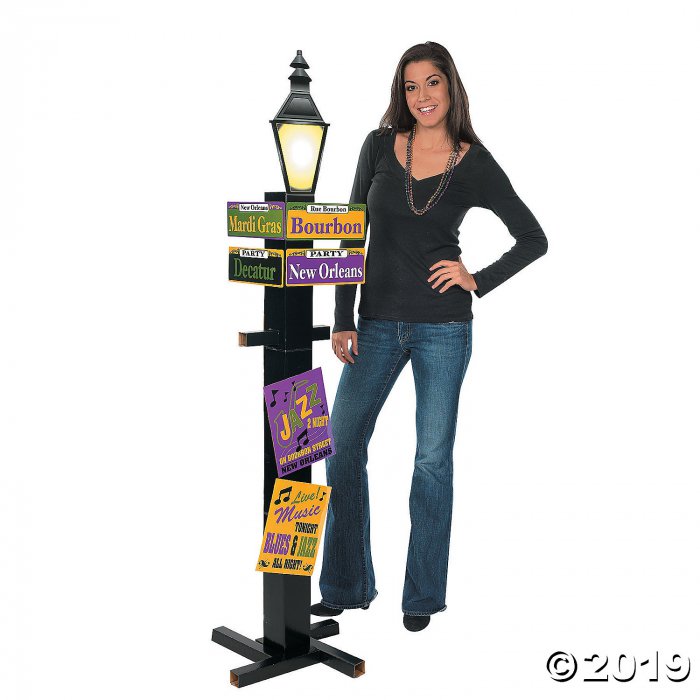 Mardi Gras Directional Sign Cardboard Stand-Up (1 Piece(s))