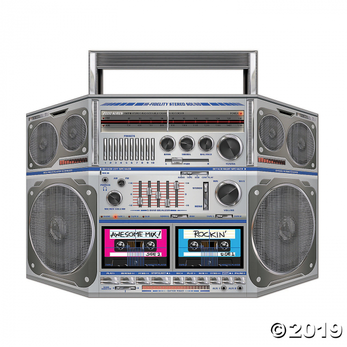 Awesome 80s Boombox Cardboard Stand-Up (1 Piece(s)) Awesome 80s Boombox Cardboard Stand-Up (1 Piece(s))