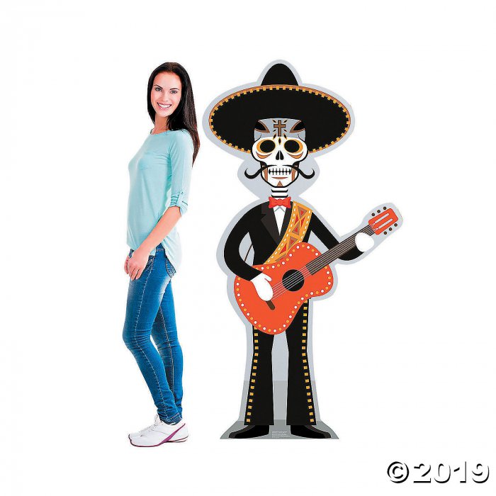 Day of the Dead Guitar Player Cardboard Stand-Up (1 Piece(s))