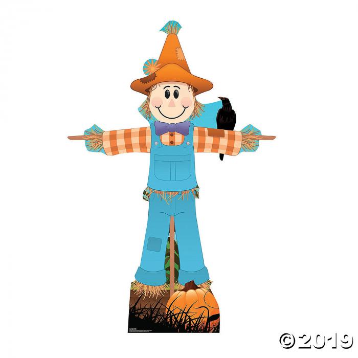 Life-sized Male Scarecrow Cardboard Stand-up (1 Piece(s 