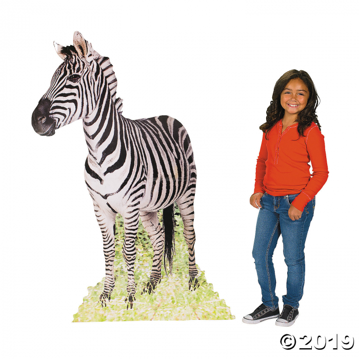 Safari Zebra Cardboard Stand-Up (1 Piece(s)) Safari Zebra Cardboard Stand-Up (1 Piece(s))