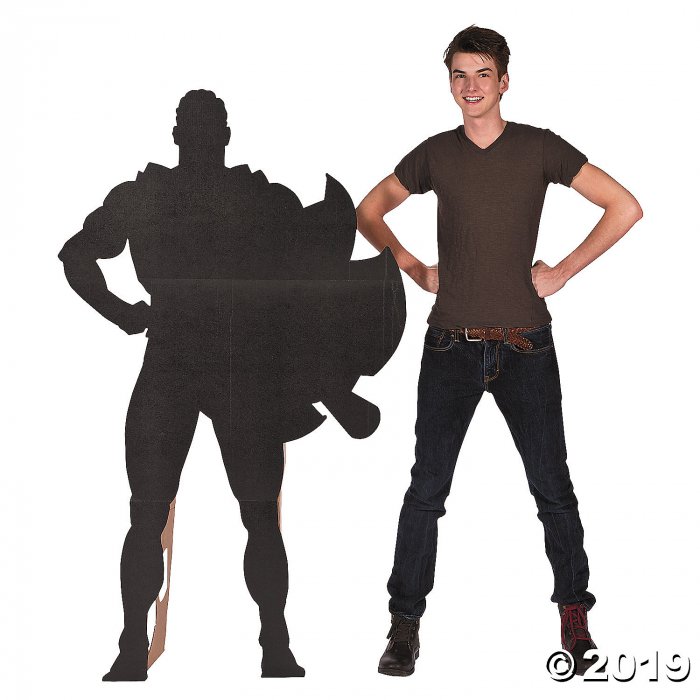 Superhero Silhouette Cardboard Stand-Up (1 Piece(s))