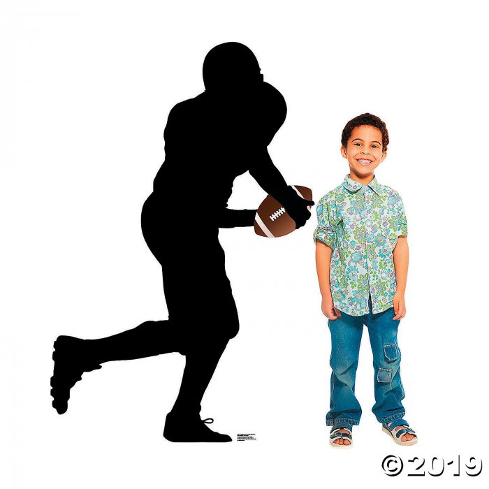 Football Player Running Silhouette Stand-Up (1 Piece(s))